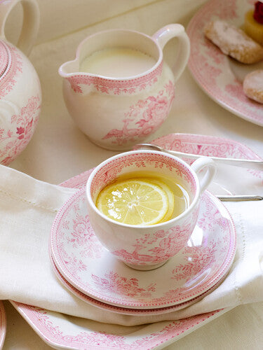 Burleigh Pink Asiatic Pheasants Teacup & Saucer