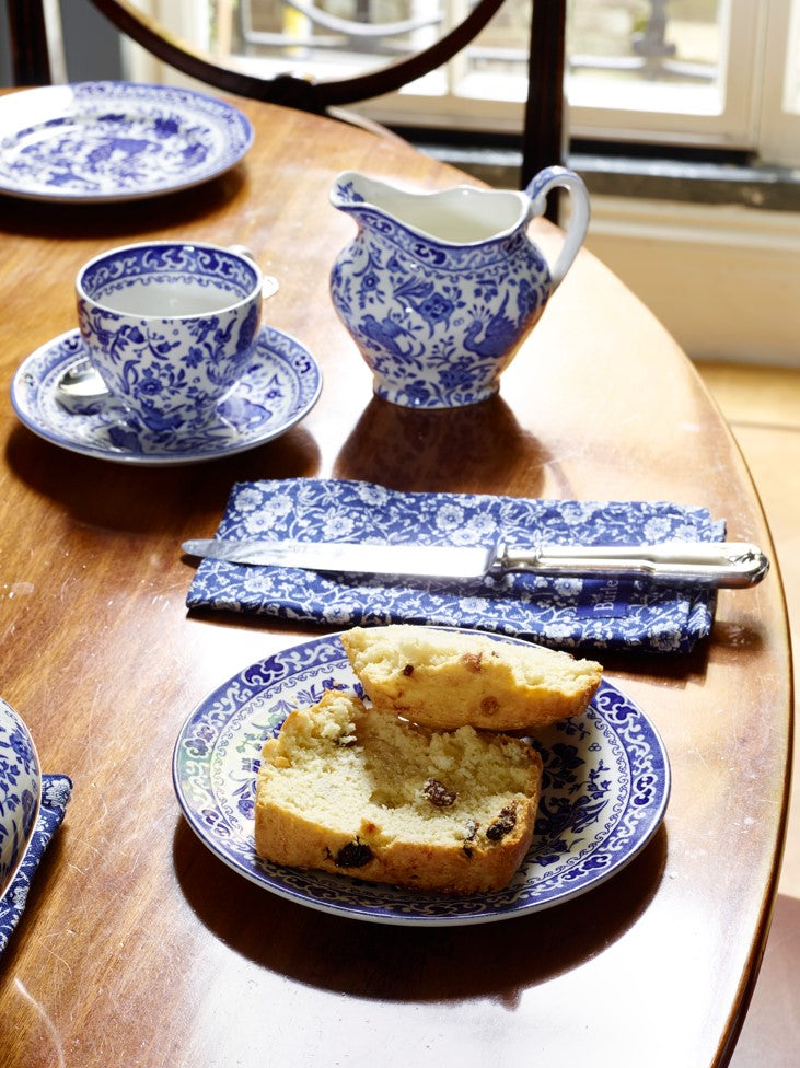 Burleigh Blue Regal Peacock Cream Jug 255ml/0.5pt
