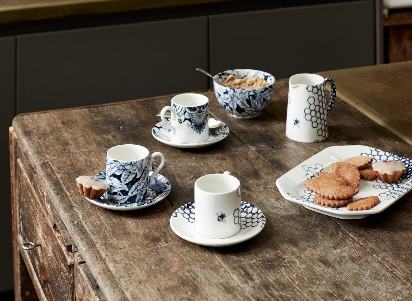 Burleigh Ink Blue Palisade Espresso Cup 75ml