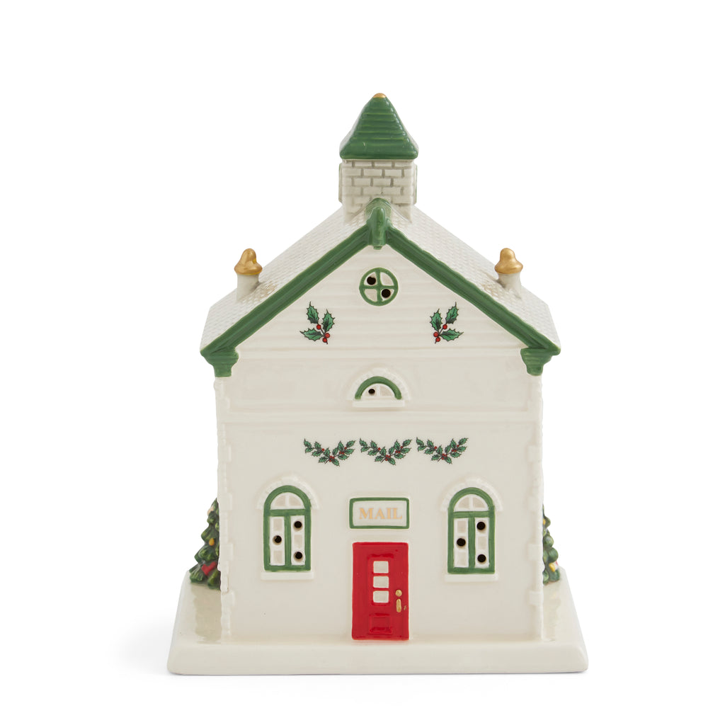 Christmas Tree LED Illuminated Post Office