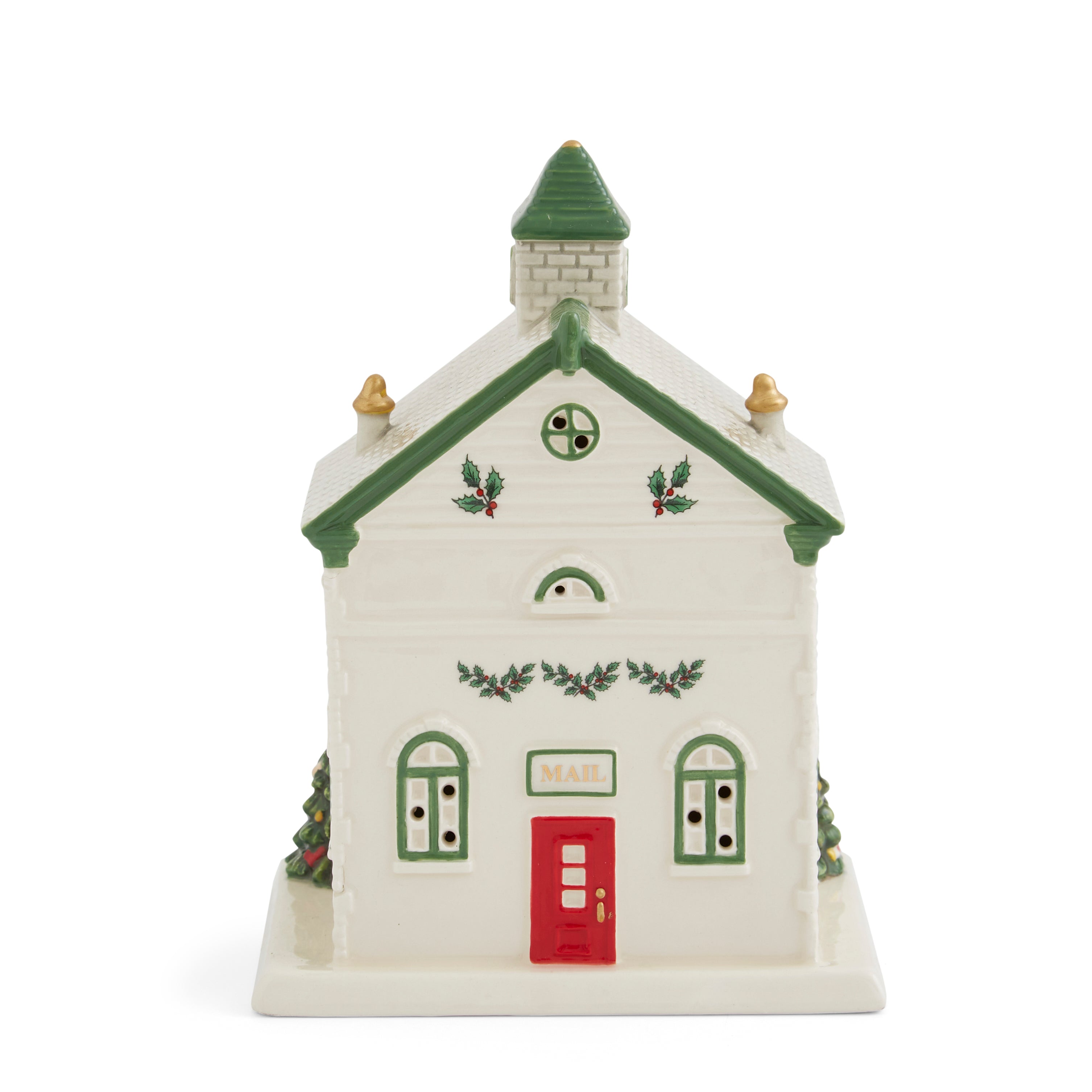 Christmas Tree LED Illuminated Post Office