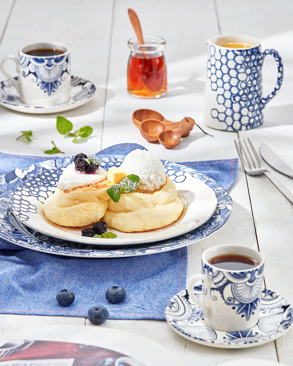 Burleigh Ink Blue Palisade Espresso Saucer 12cm