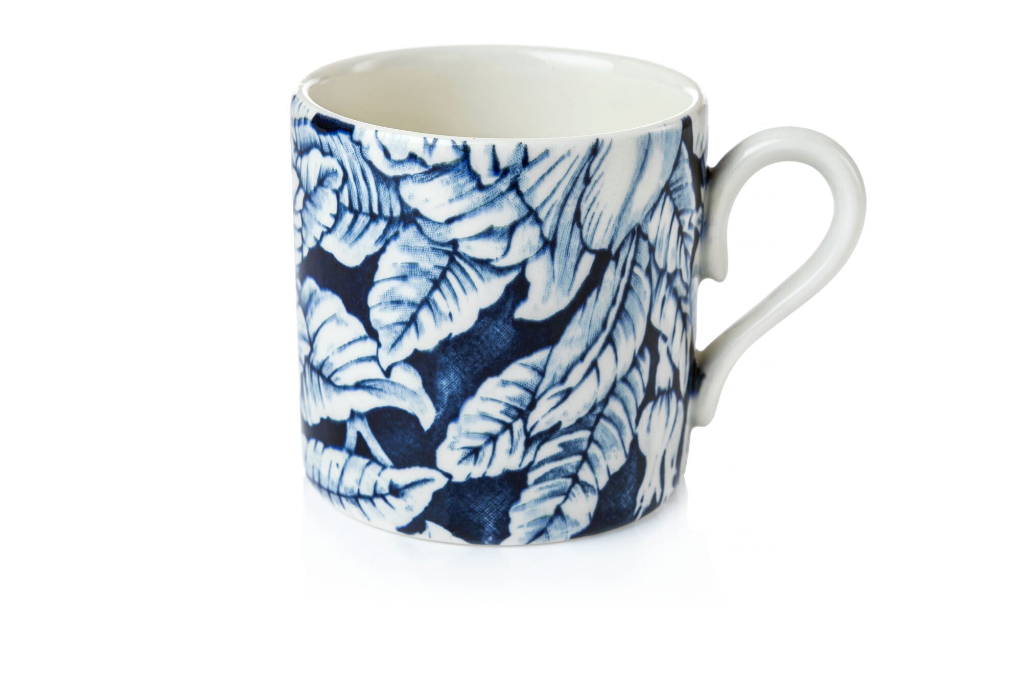 Burleigh Ink Blue Hibiscus Coffee cup 175ml