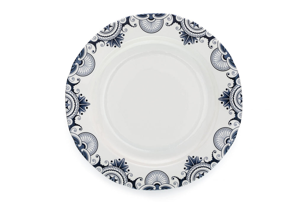 Burleigh Ink Blue Palisade Plate 26.5cm