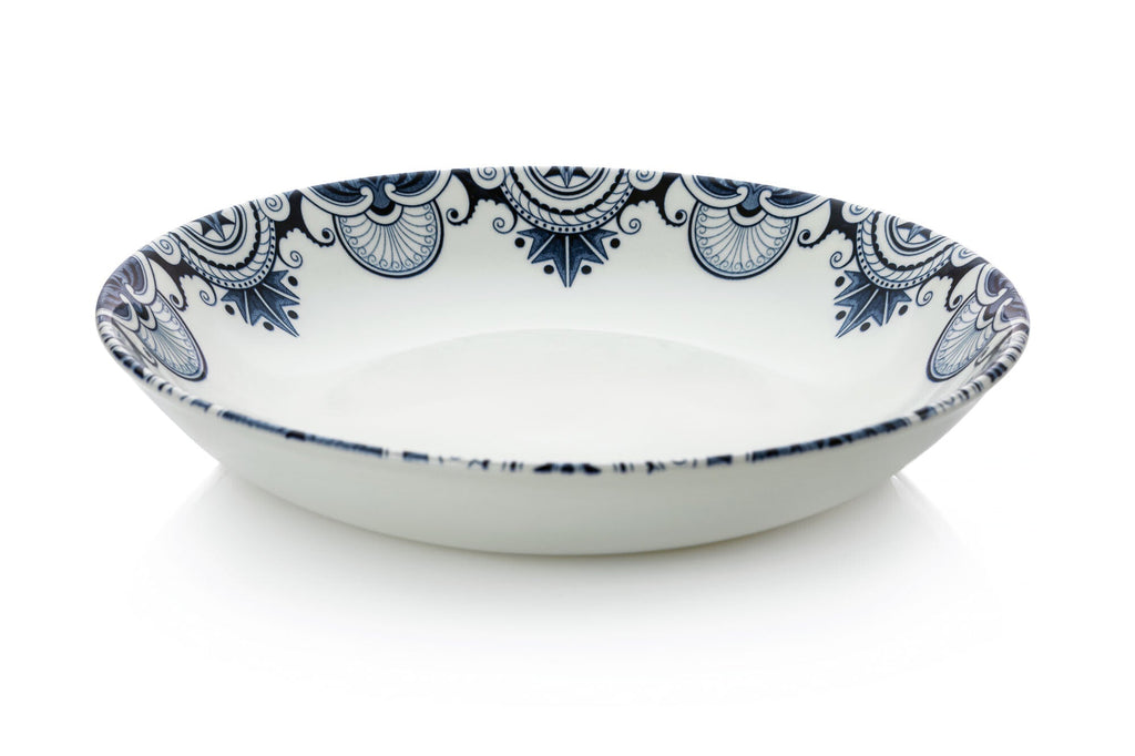 Burleigh Ink Blue Palisade Pasta Bowl 23cm