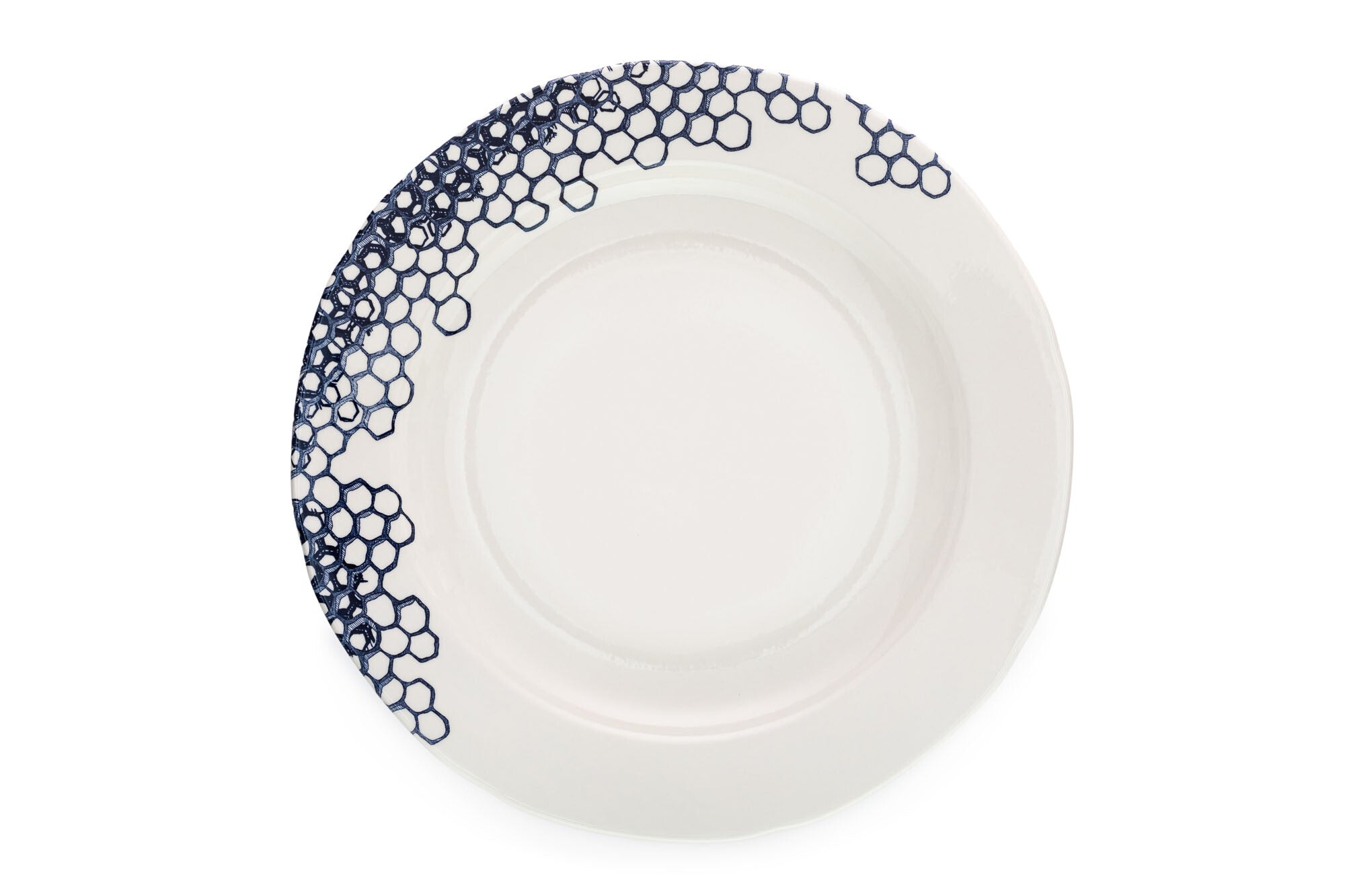 Burleigh Ink Blue Pollen Plate 26.5cm