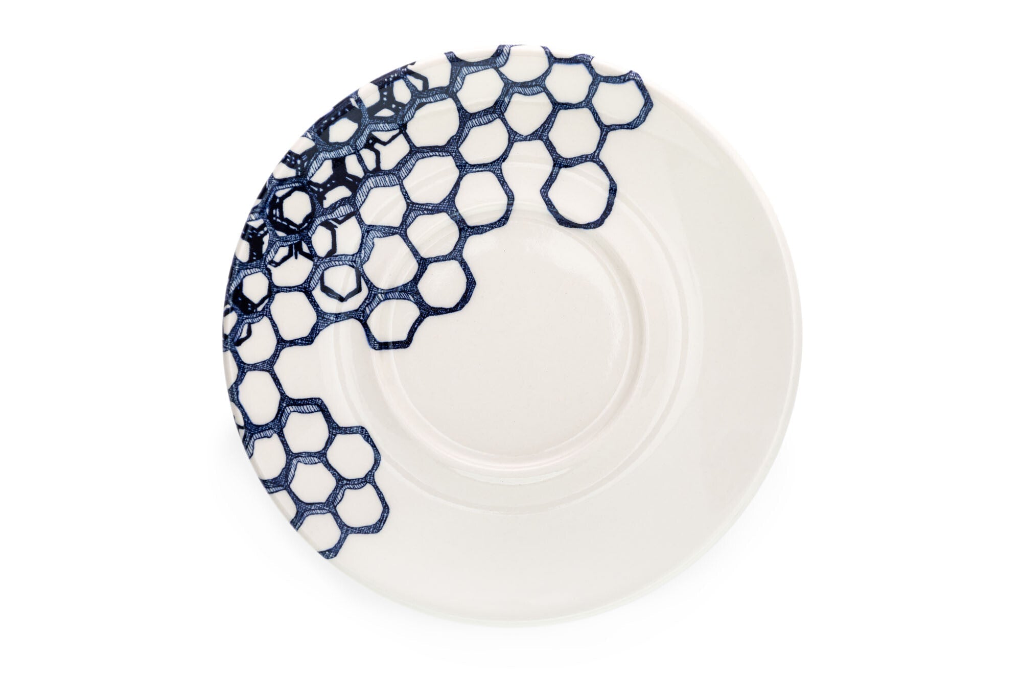 Burleigh Ink Blue Pollen Espresso Saucer 12cm