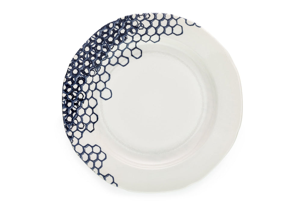 Burleigh Ink Blue Pollen Plate 21.5cm
