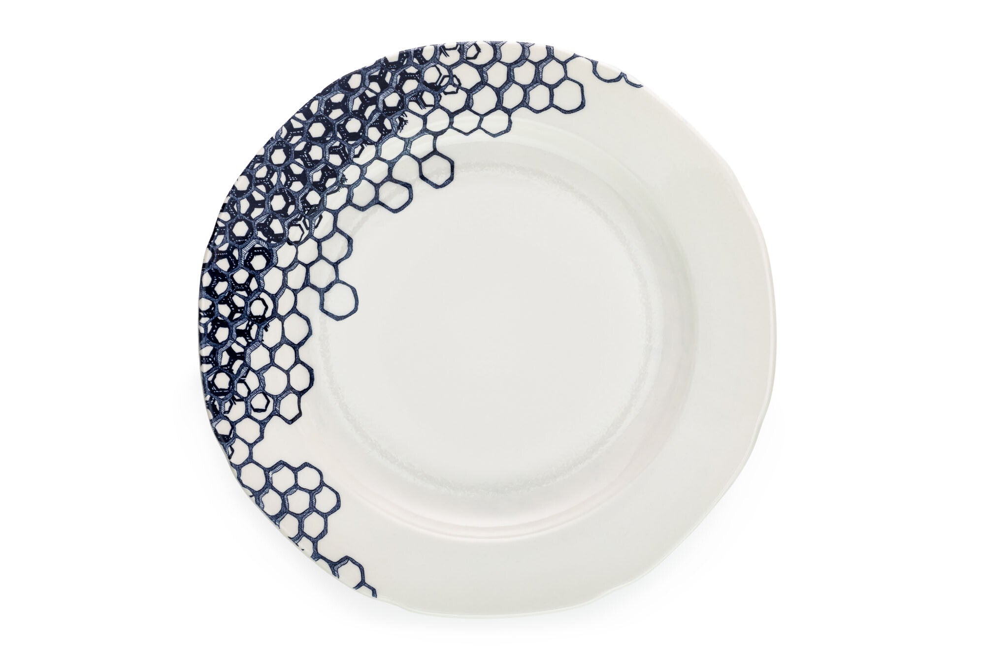 Burleigh Ink Blue Pollen Plate 21.5cm