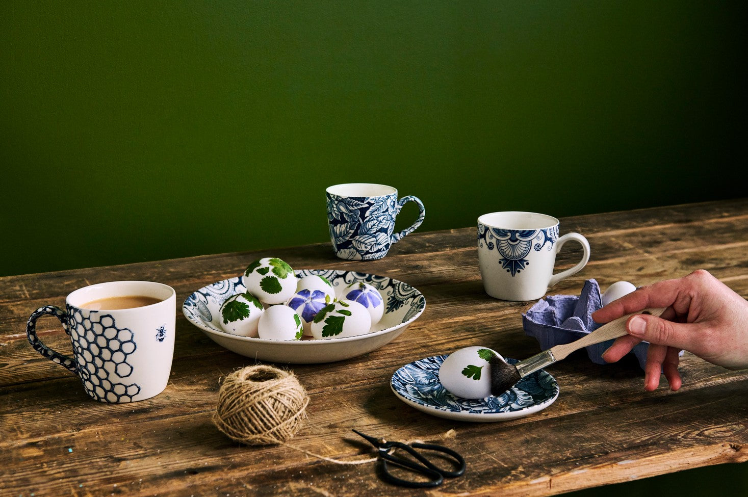 Burleigh Ink Blue Palisade Pasta Bowl 23cm