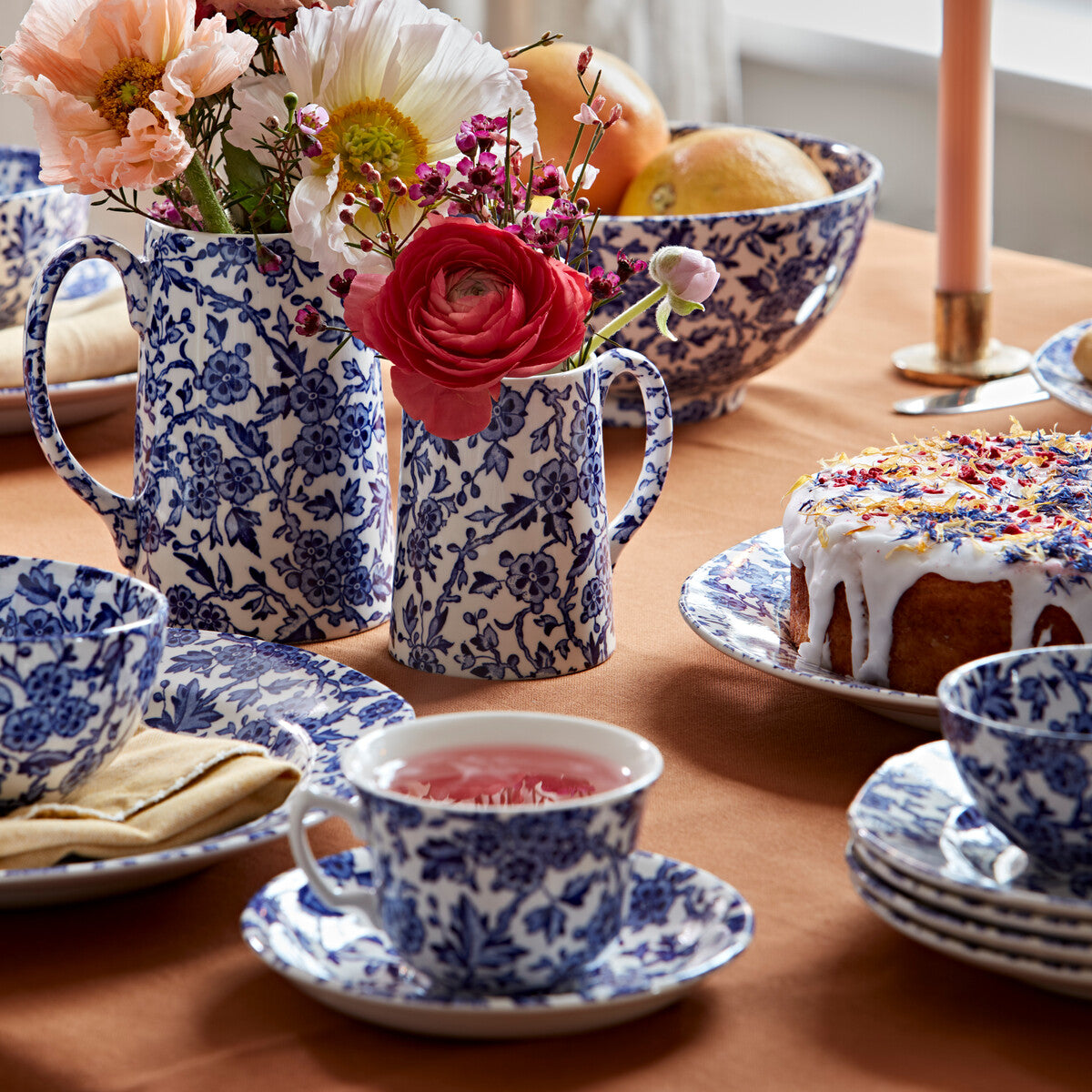 Burleigh Blue Arden Teacup & Saucer 187ml