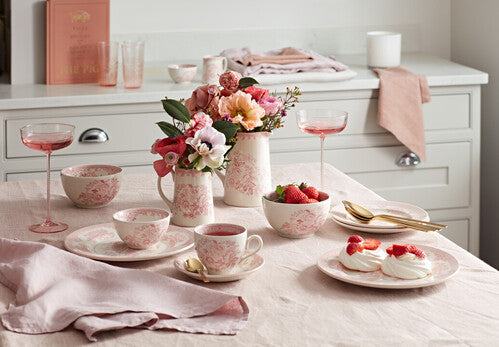Burleigh Pink Asiatic Pheasants Teacup & Saucer