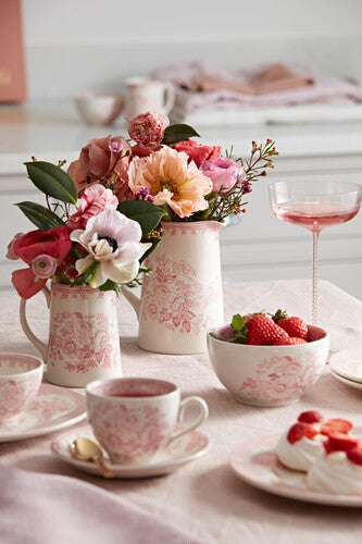 Burleigh Pink Asiatic Pheasants Breakfast Cup & Saucer