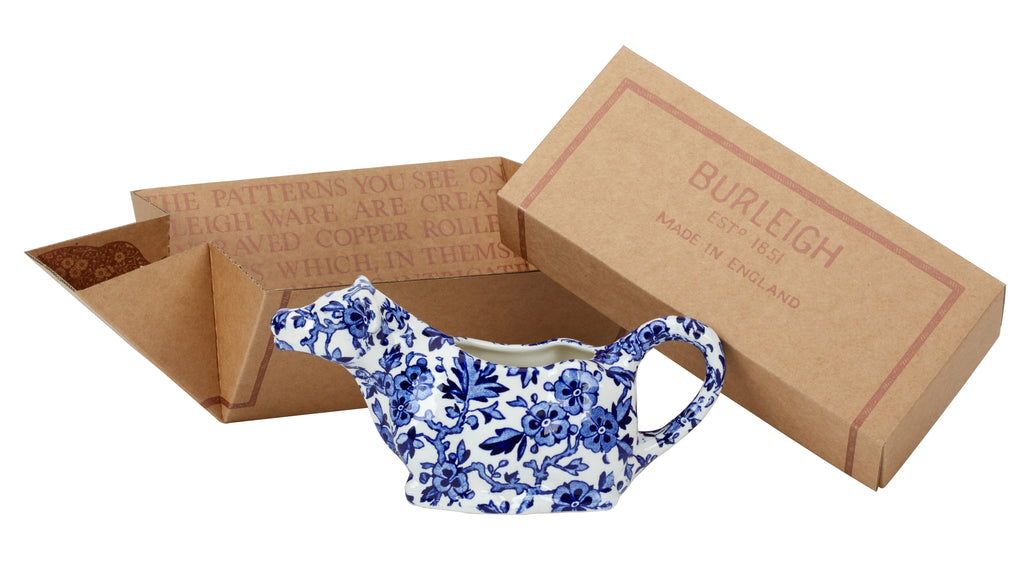 Burleigh Blue Arden Cow Creamer 150ml Gift Box