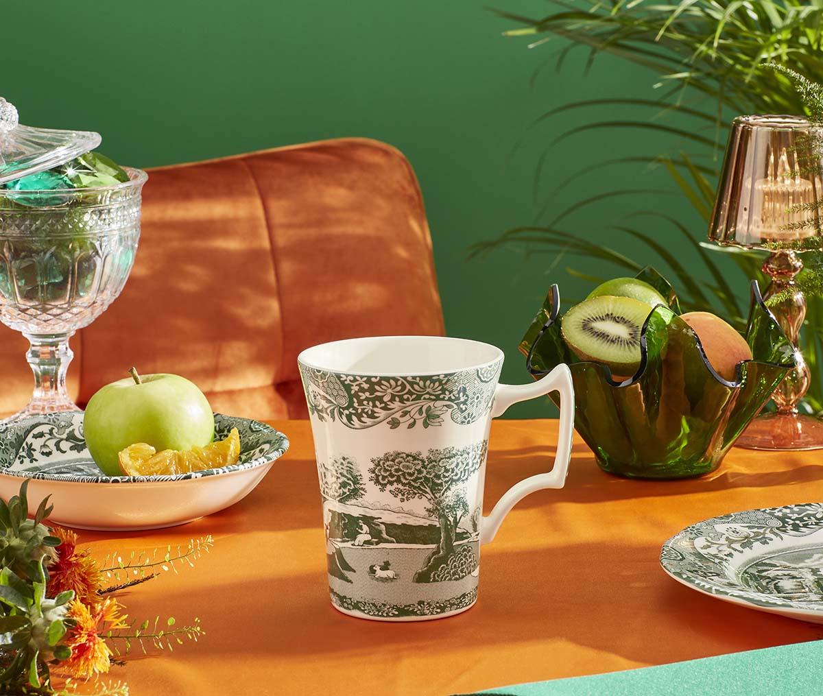 Spode Heritage  Green Italian Mug