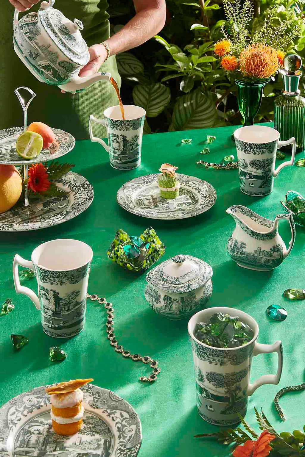 Spode Heritage  Green Italian Mug