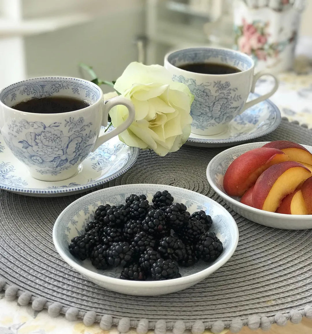 Burleigh Blue Asiatic Pheasants Breakfast Saucer