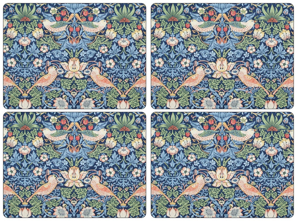 Morris & Co. Strawberry Thief 4 Placemats