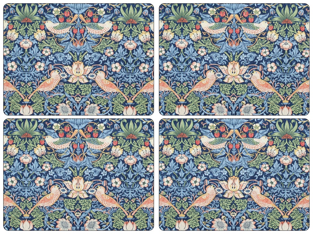 Morris & Co. Strawberry Thief 4 Placemats