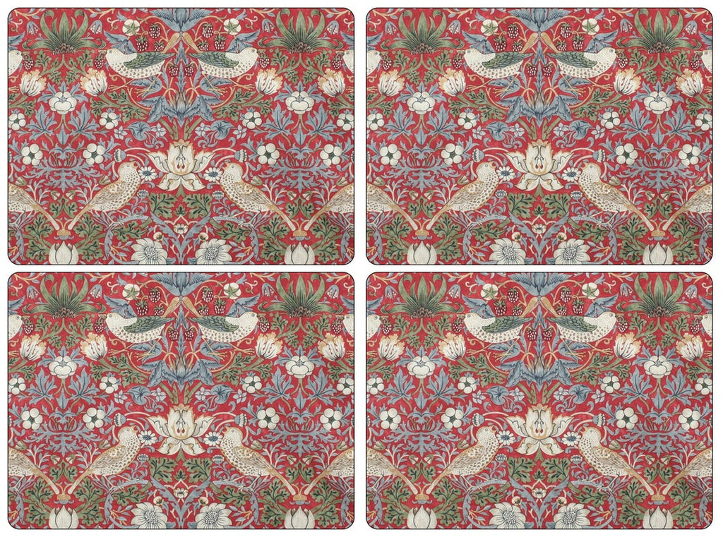 Morris & Co. Strawberry Thief 4 Placemats