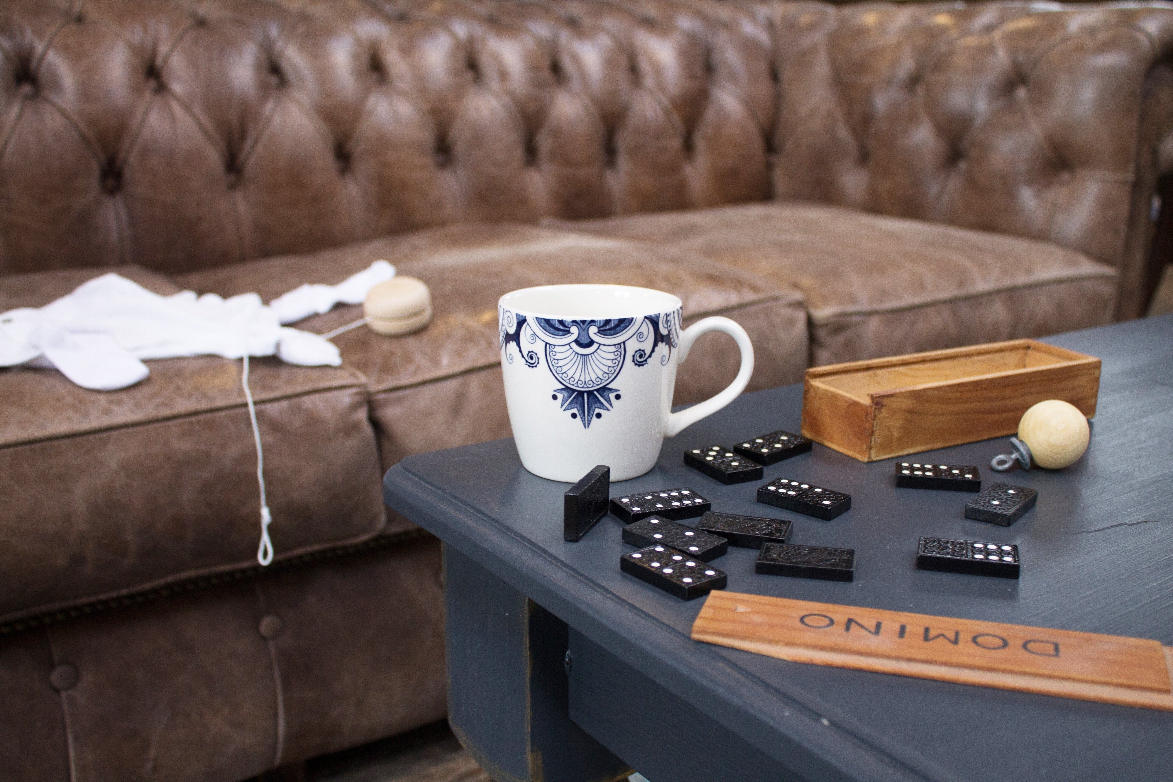 Burleigh Ink Blue Palisade Osbourne Mug 300ml