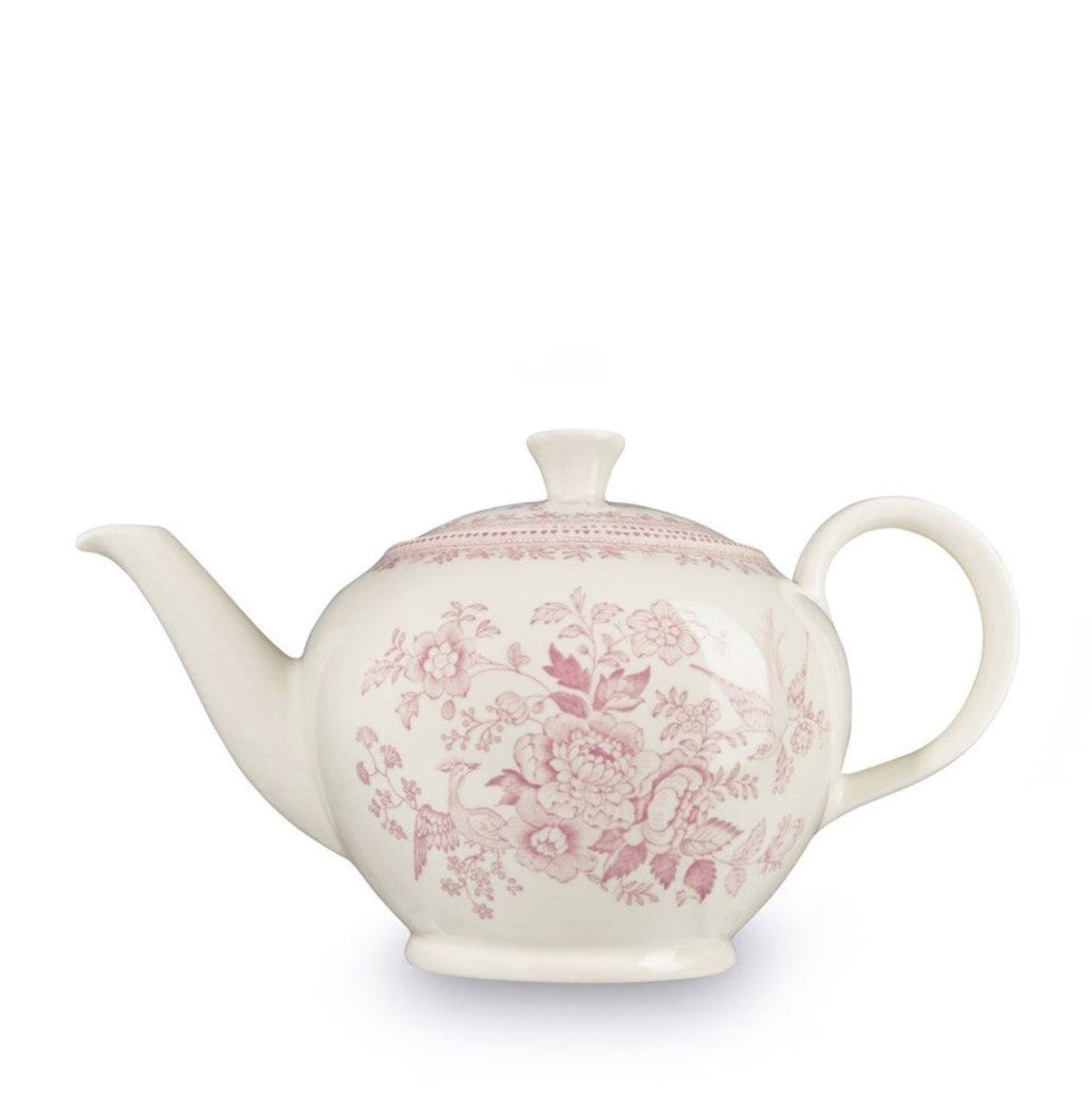 Burleigh Pink Asiatic Pheasants Teapot Large 800ml/1.5pt