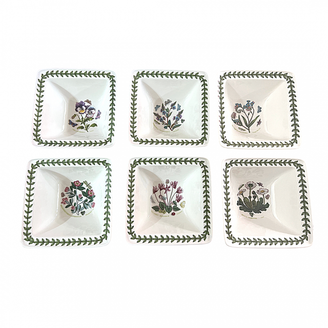 Botanic Garden Square Bowl Set of 6