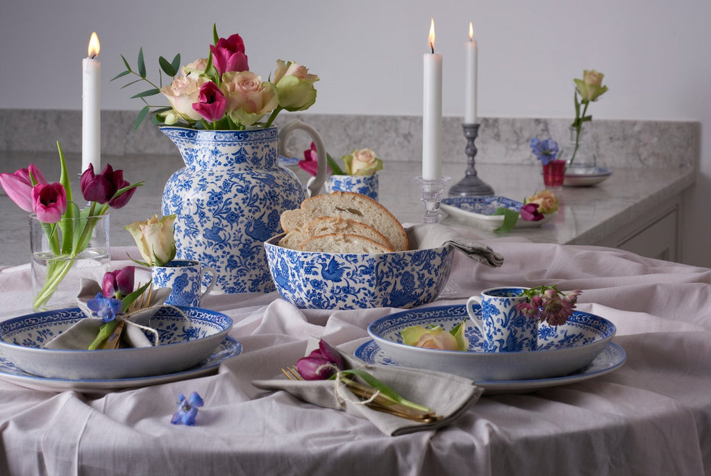 Burleigh Blue Regal Peacock Mug 284ml