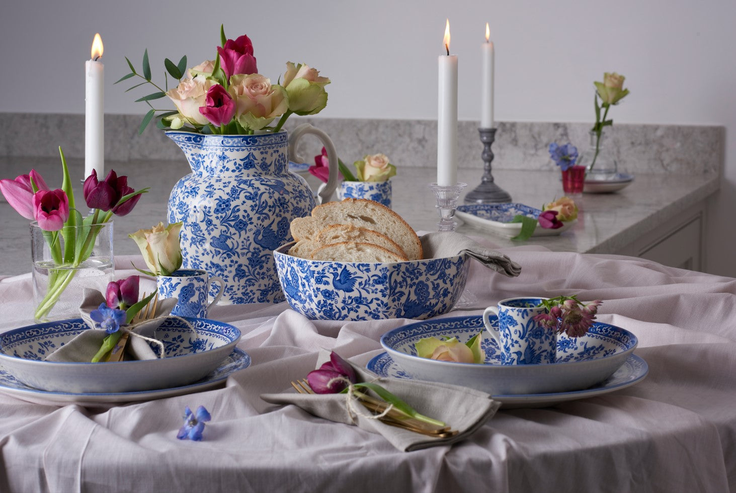 Burleigh Blue Regal Peacock Mug 284ml