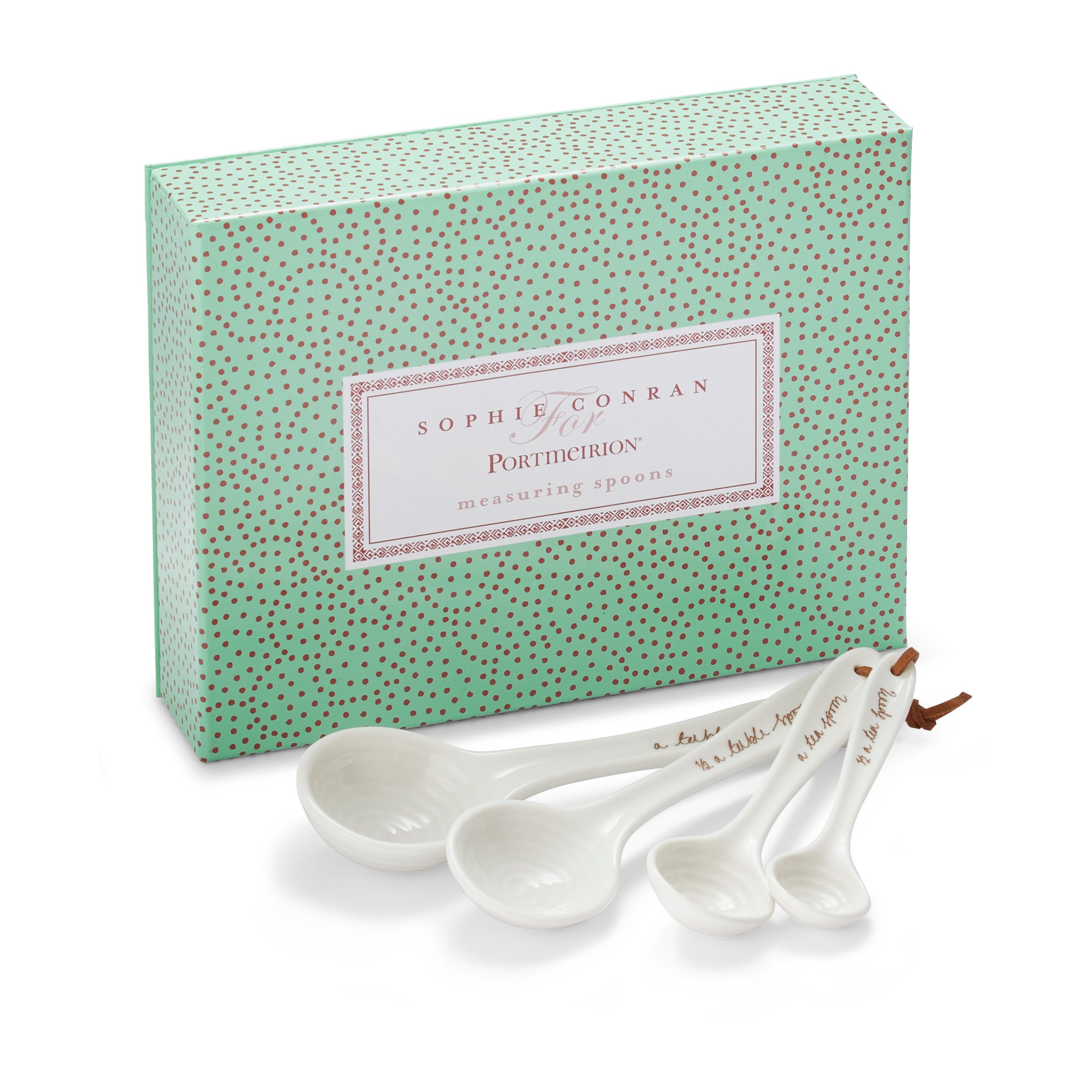 Sophie Conran for Portmeirion Measuring Spoons - White S/4 15ml, 10ml, 5ml, 2.5ml Single