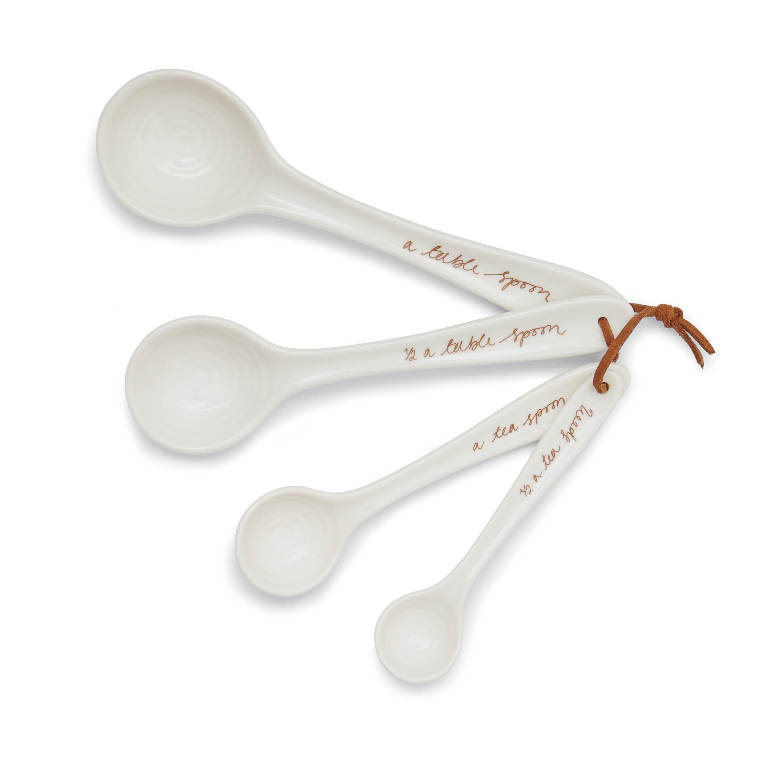 Sophie Conran for Portmeirion Measuring Spoons - White S/4 15ml, 10ml, 5ml, 2.5ml Single