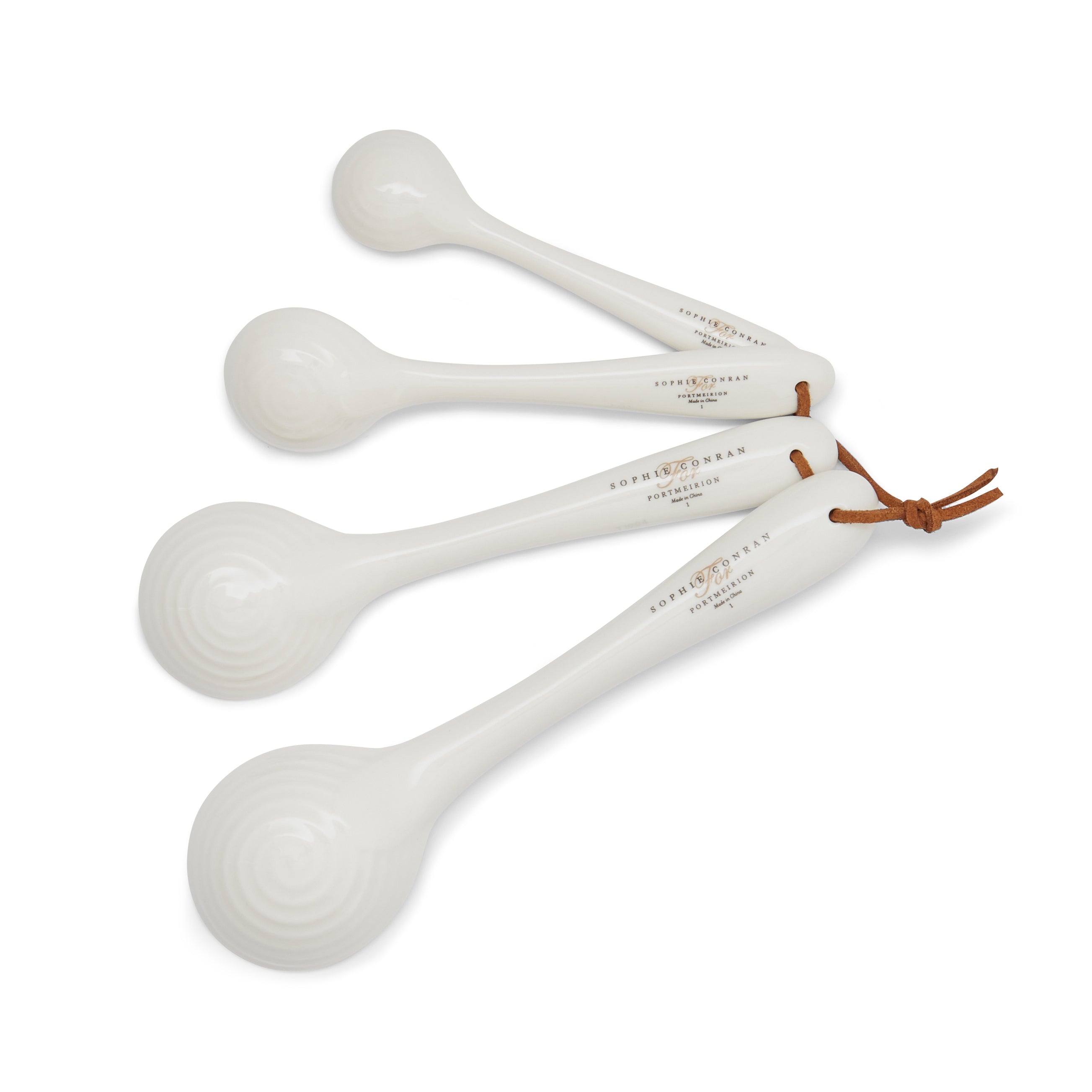 Sophie Conran for Portmeirion Measuring Spoons - White S/4 15ml, 10ml, 5ml, 2.5ml Single