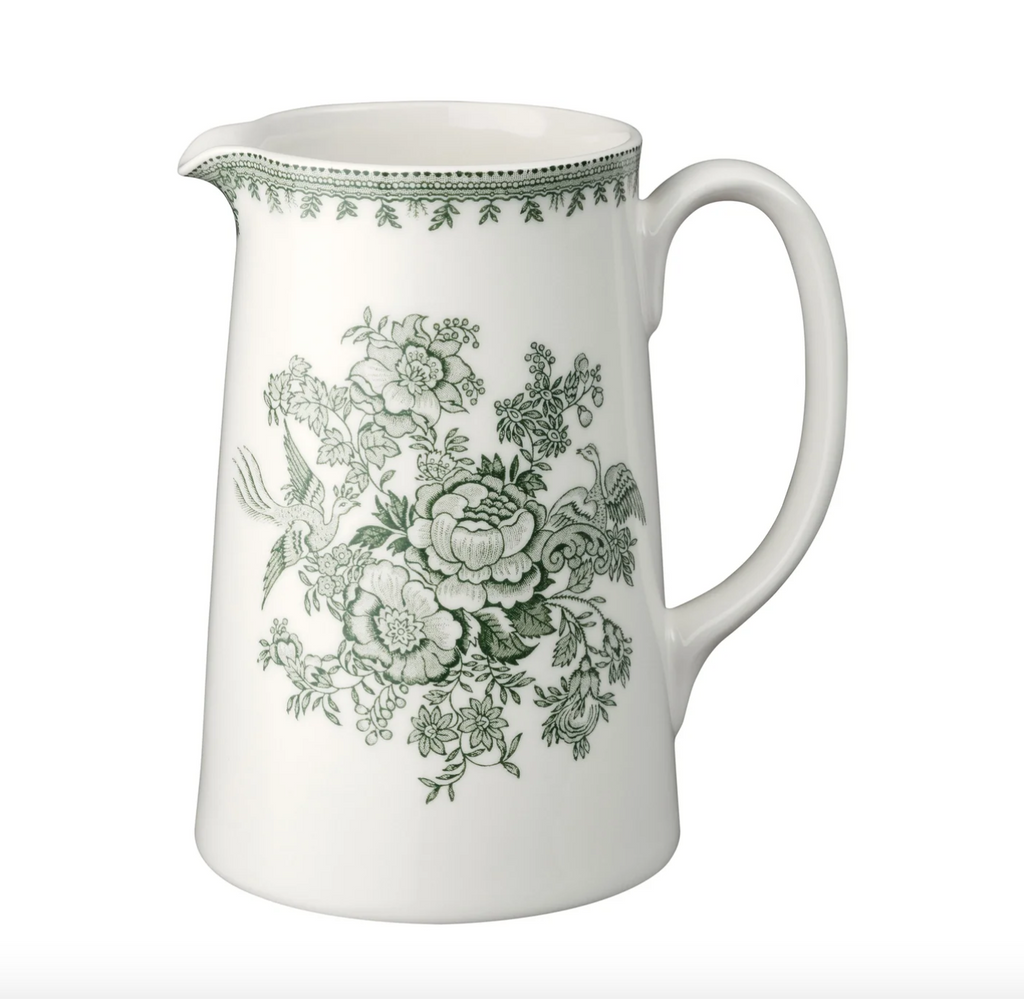 Burleigh Green Asiatic Pheasants Tankard Jug Large 1.1 Litre/2pt