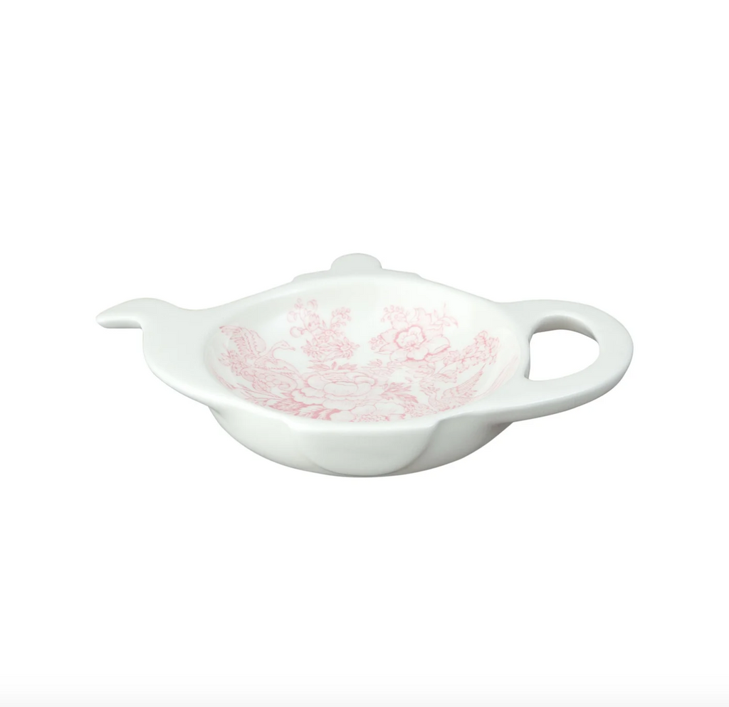 Burleigh Pink Asiatic Pheasants Mini Teapot Tray