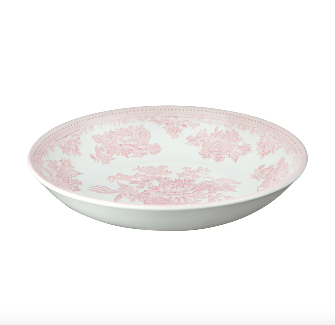 Burleigh Pink Asiatic Pheasants Pasta Bowl 23cm