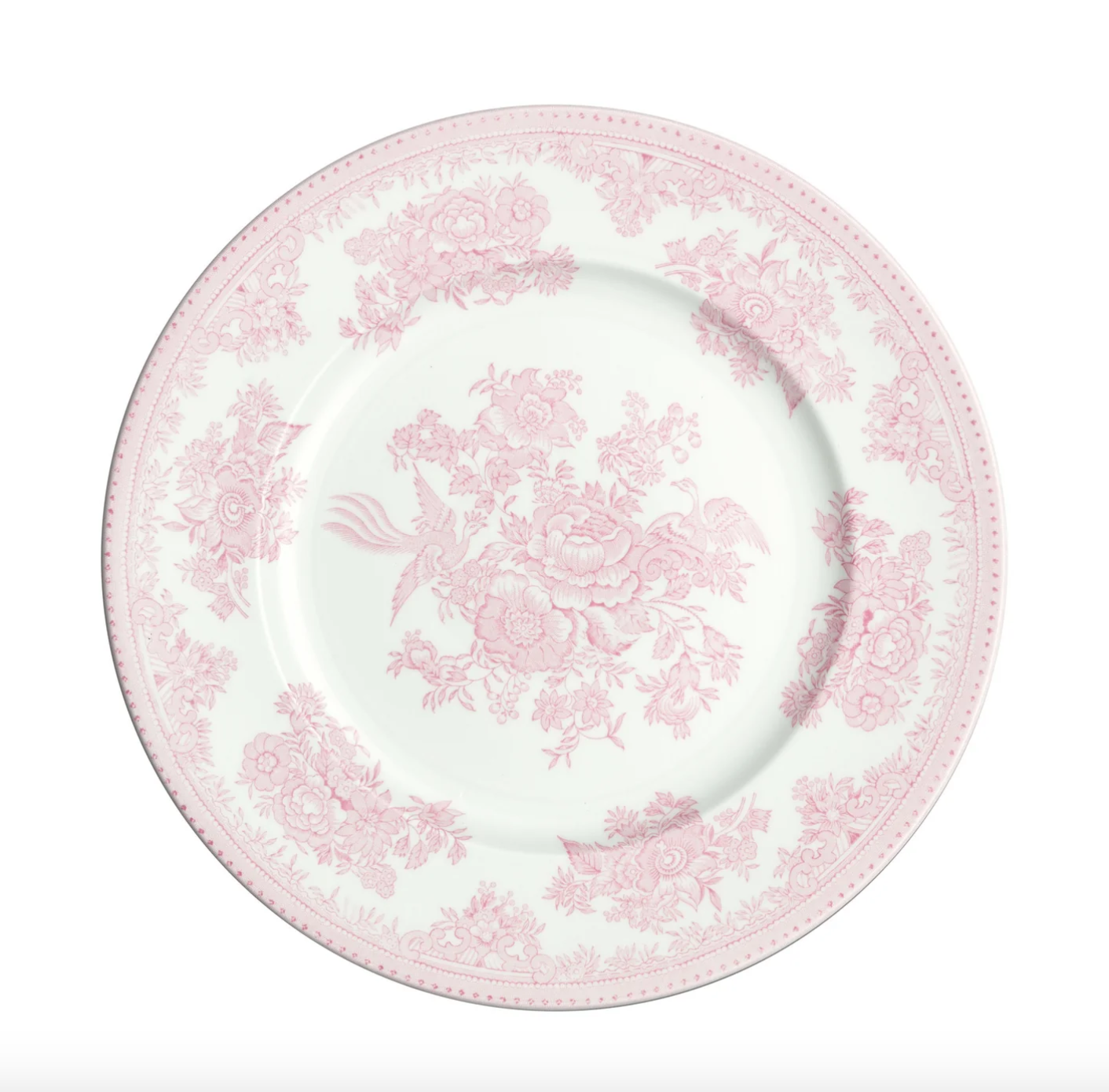 Burleigh Pink Asiatic Pheasants Plate 22cm