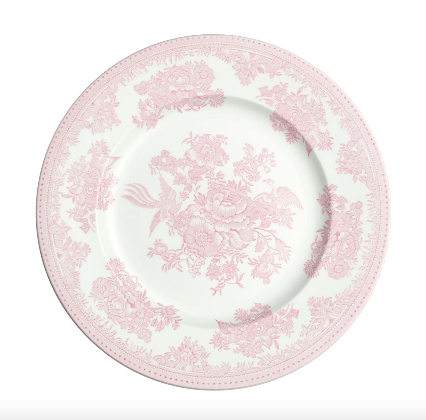 Burleigh Pink Asiatic Pheasants Plate 25cm