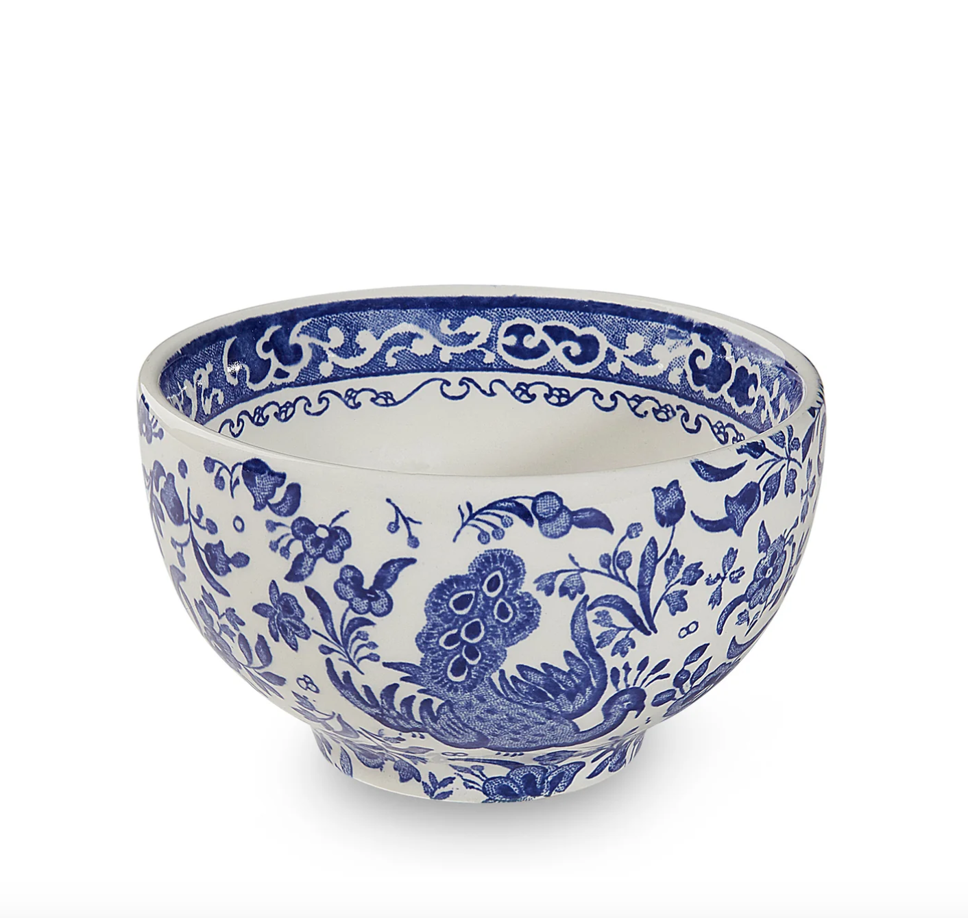 Burleigh Blue Regal Peacock Mini Footed Bowl 12cm