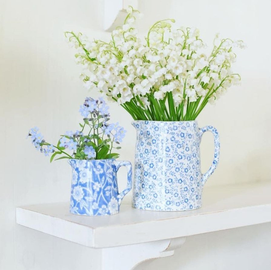 Burleigh Pale Blue Felicity Tankard Jug Small 284ml/ 0.5pt