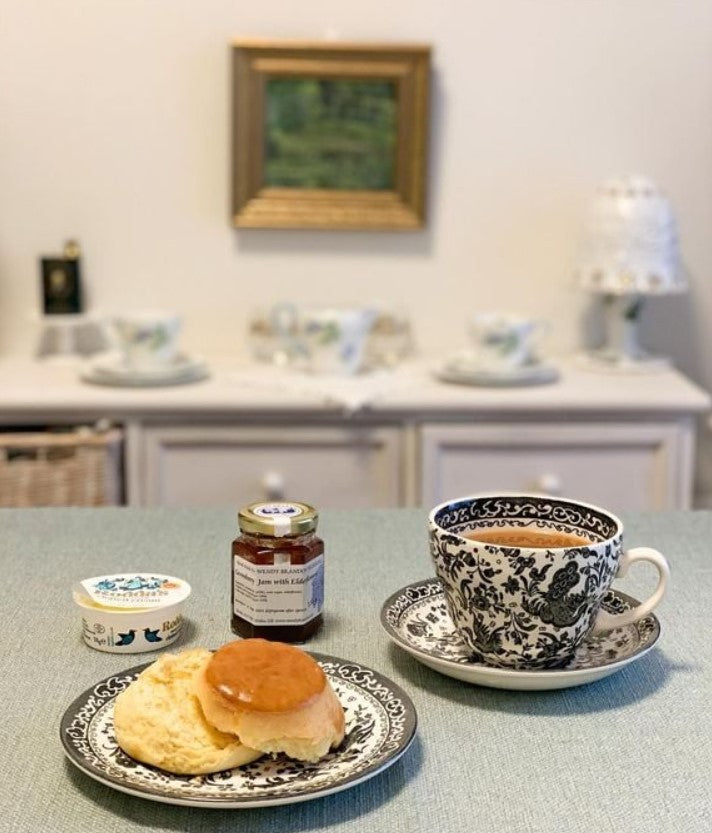 Burleigh Black Regal Peacock Breakfast Saucer