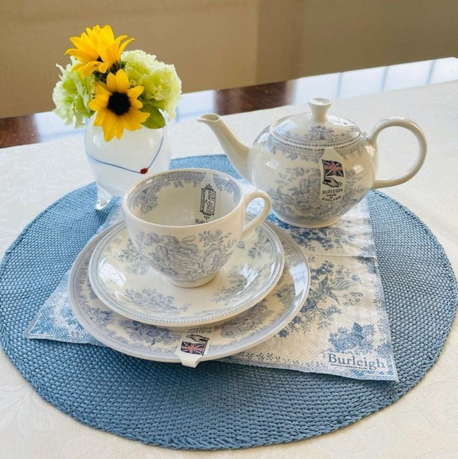 Burleigh Blue Asiatic Pheasants Teapot Small 400ml
