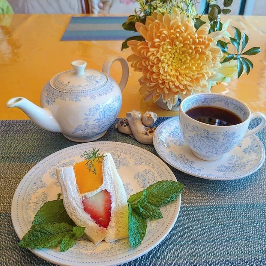 Burleigh Blue Asiatic Pheasants Teacup & Saucer