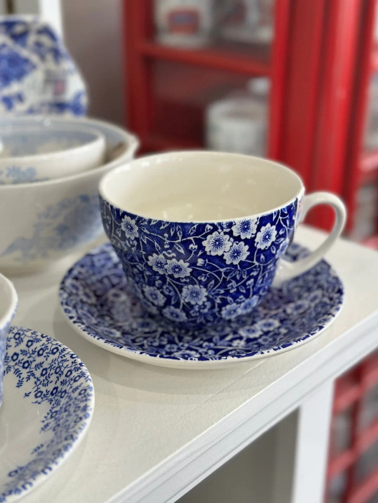 Burleigh Blue Calico Breakfast Cup 420ml