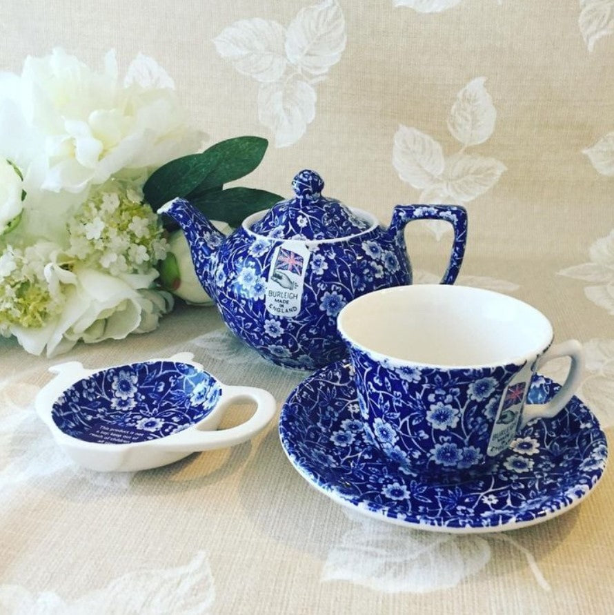 Burleigh Blue Calico Mini Teapot Tray