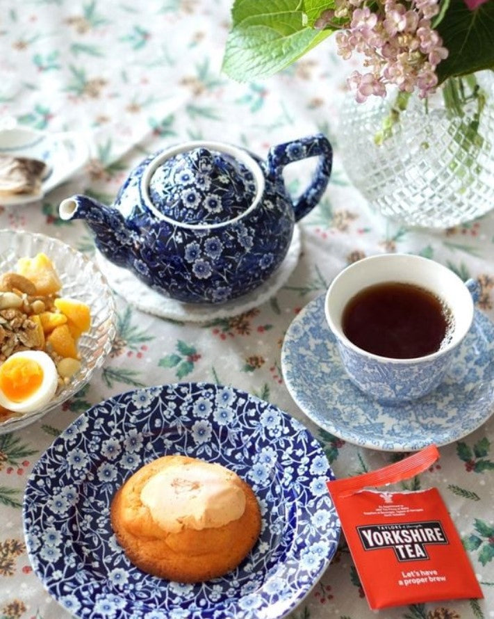 Burleigh Blue Calico Teapot Small 400ml