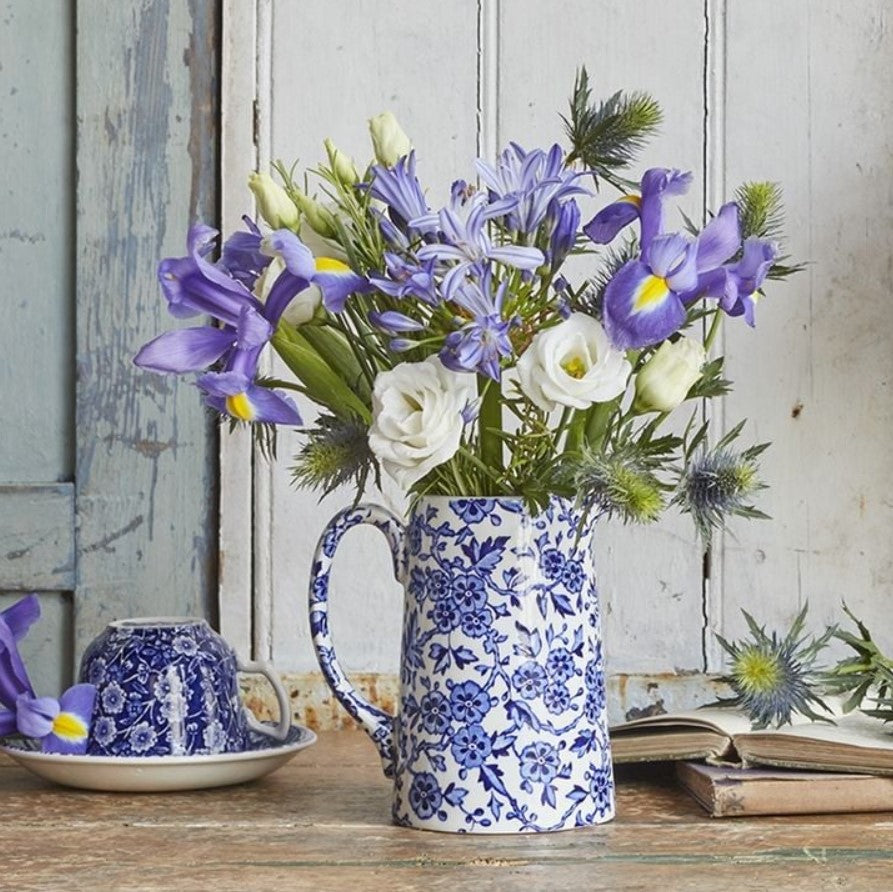 Burleigh Blue Arden Tankard Jug Medium 568ml/ 1pt