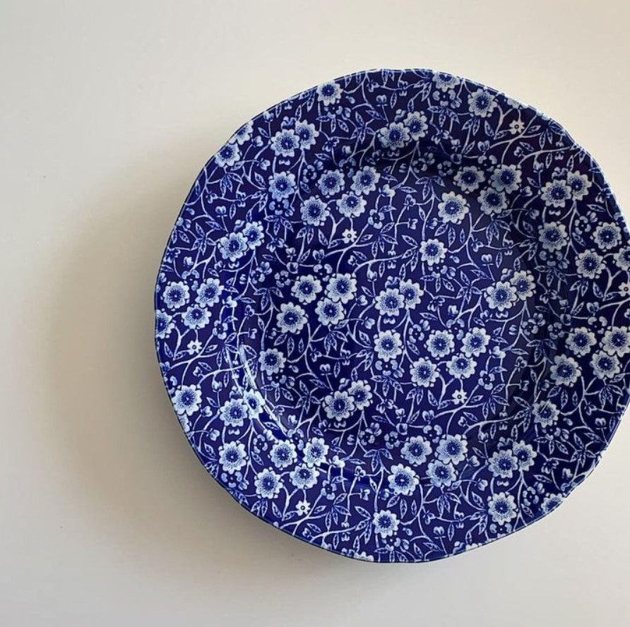 Burleigh Blue Calico Plate 21.5cm