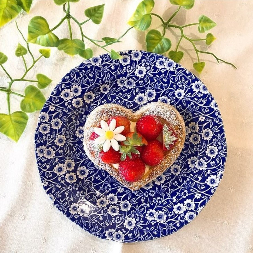 Burleigh Blue Calico Plate 21.5cm