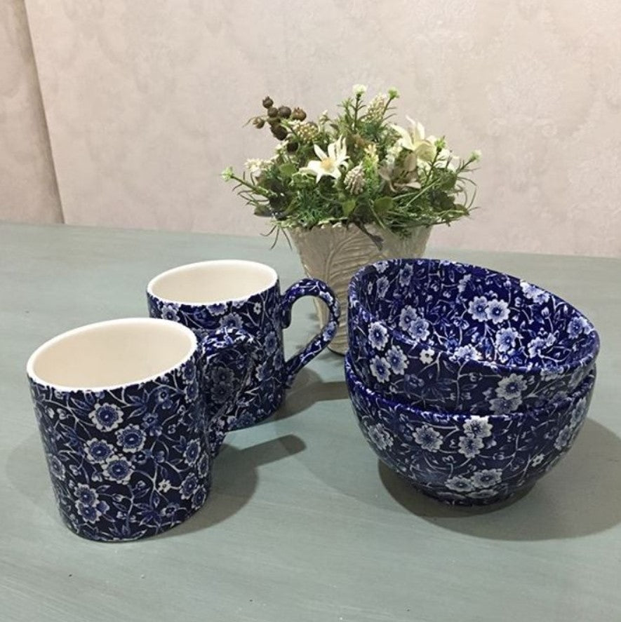 Burleigh Blue Calico Mug 284ml