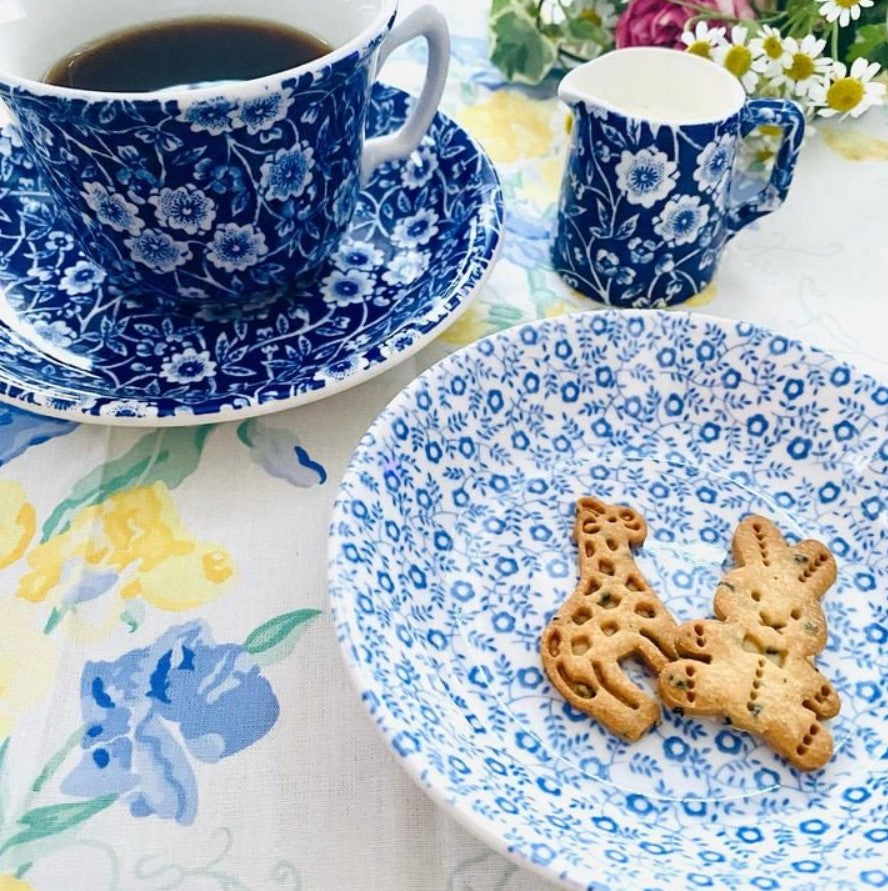 Burleigh Blue Calico Tankard Jug Mini 160ml